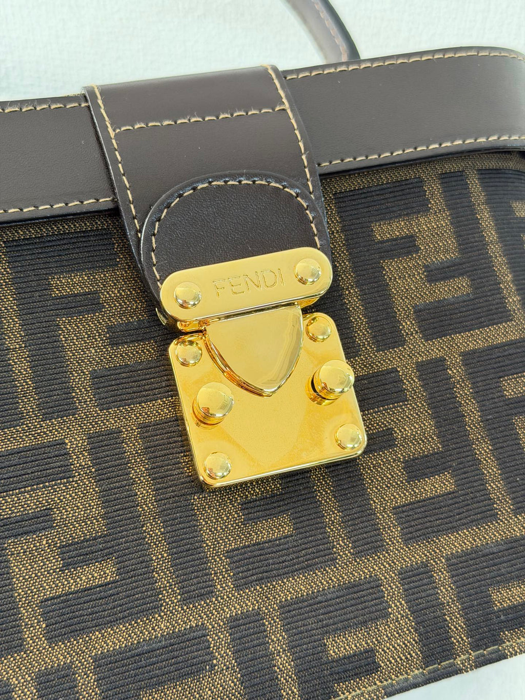 FENDI  AUTH FENDI ZUCCA VANITY BAG