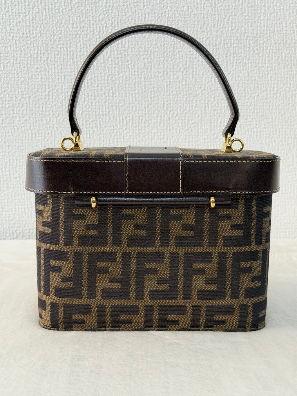 FENDI  AUTH FENDI ZUCCA VANITY BAG