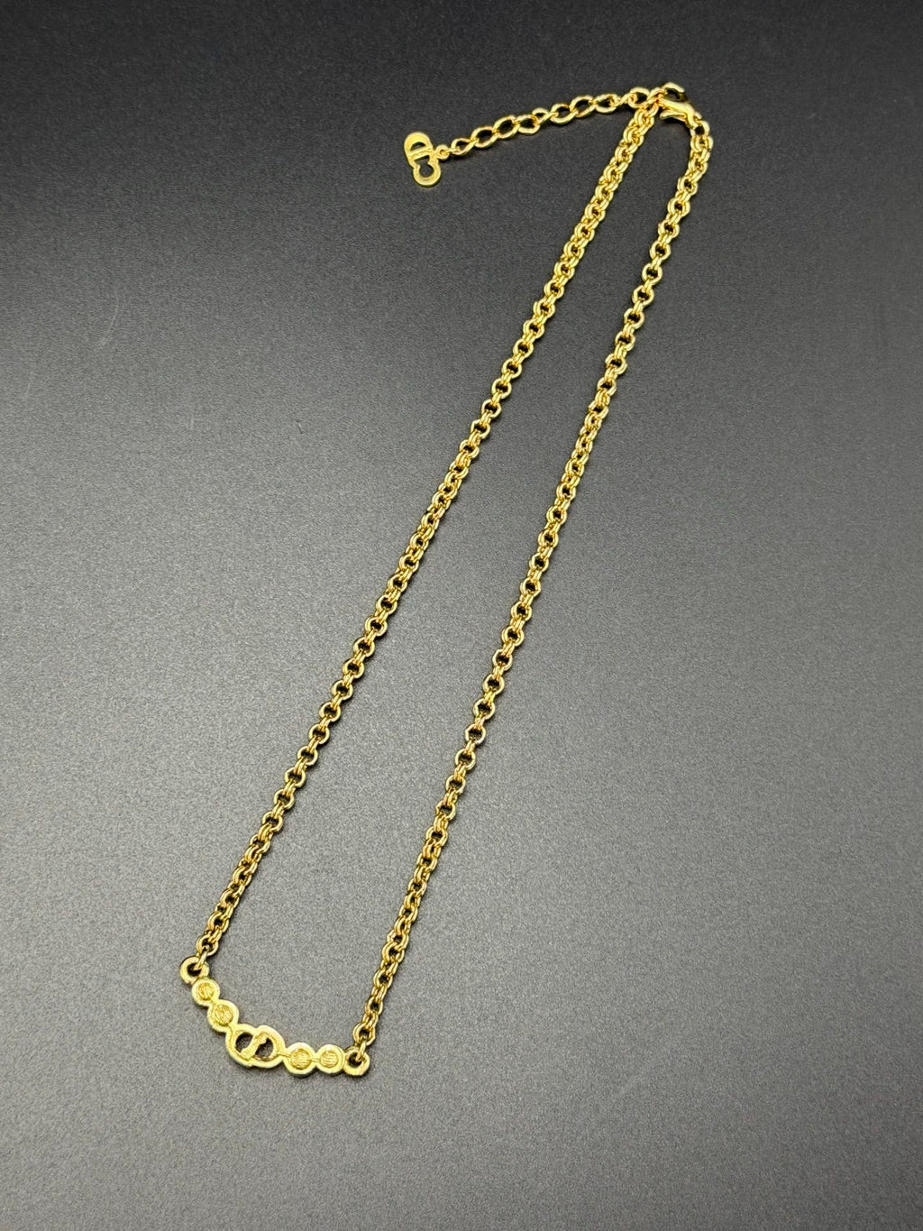 CHRISTIAN DIOR CD Logo Necklace