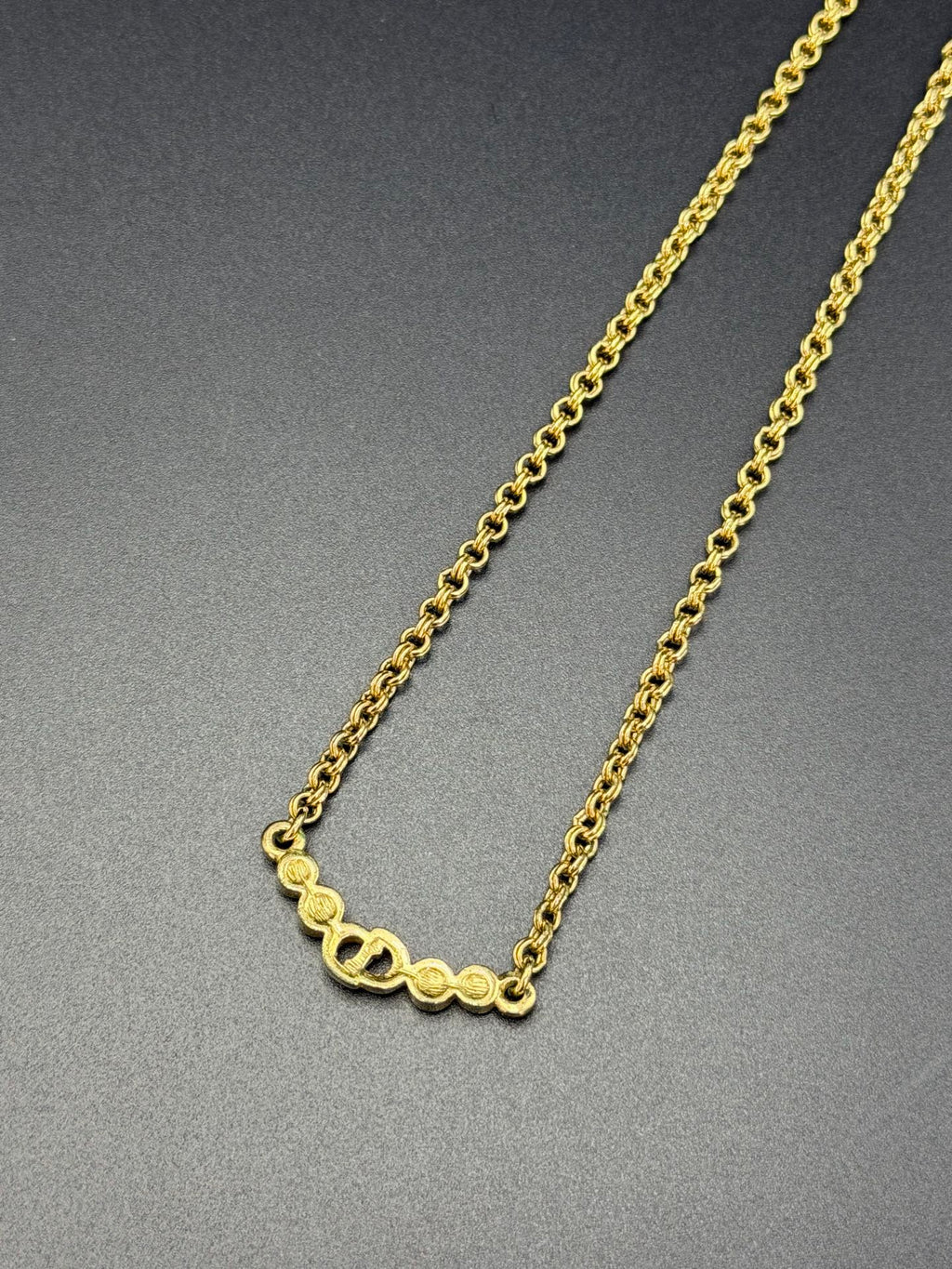 CHRISTIAN DIOR CD Logo Necklace