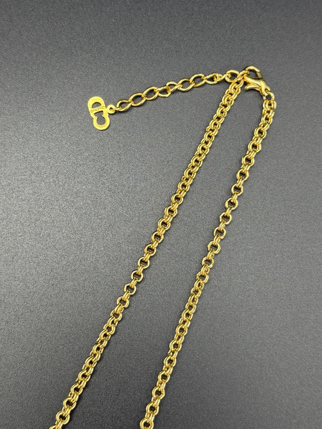 CHRISTIAN DIOR CD Logo Necklace