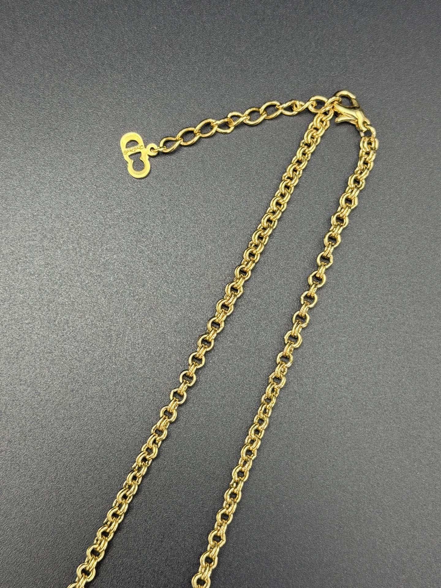 CHRISTIAN DIOR CD Logo Necklace