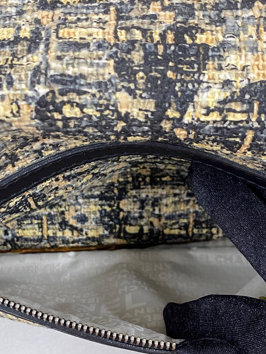 CHANEL Tweed Clover Duffle Handbag