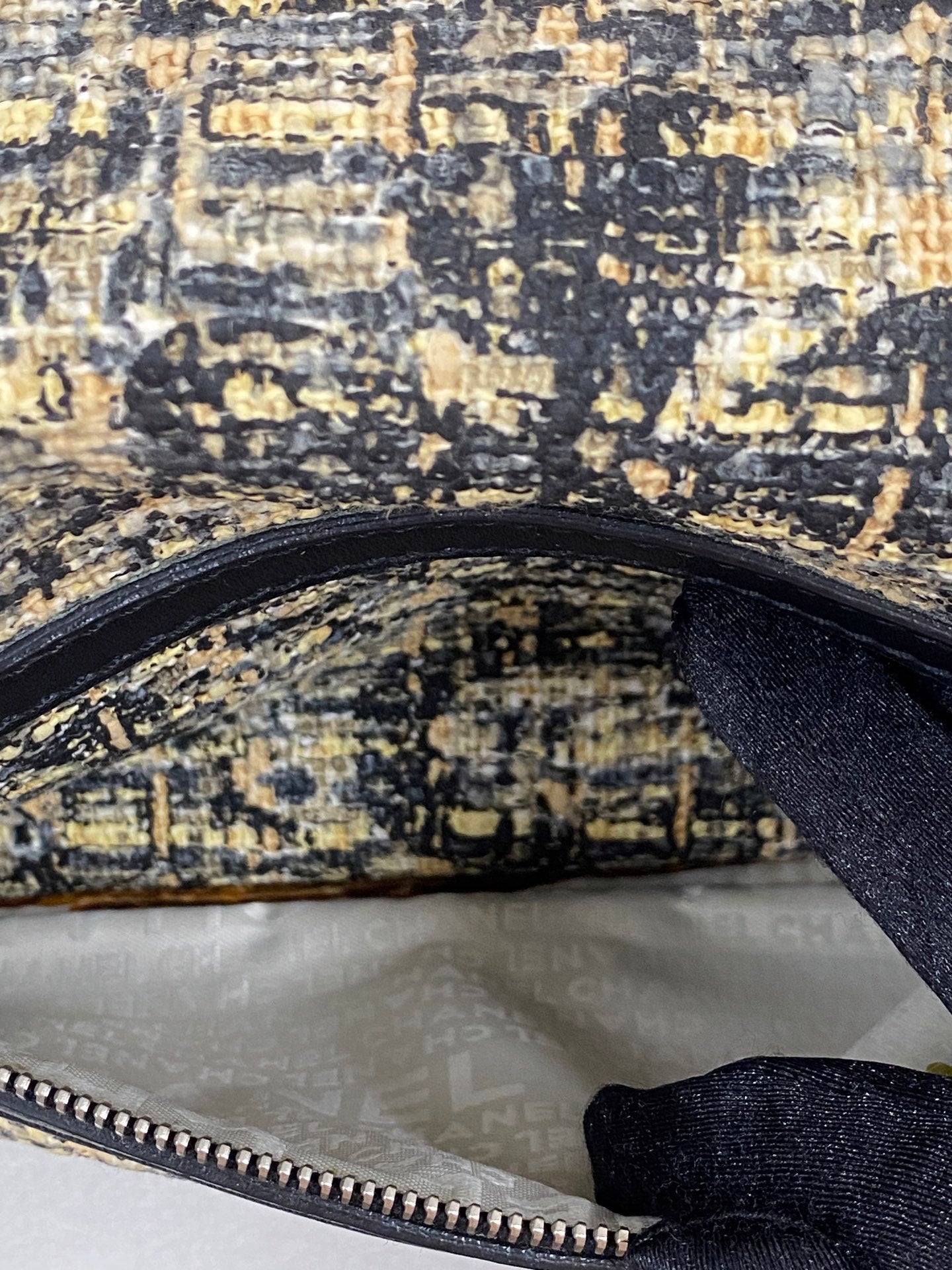 CHANEL Tweed Clover Duffle Handbag