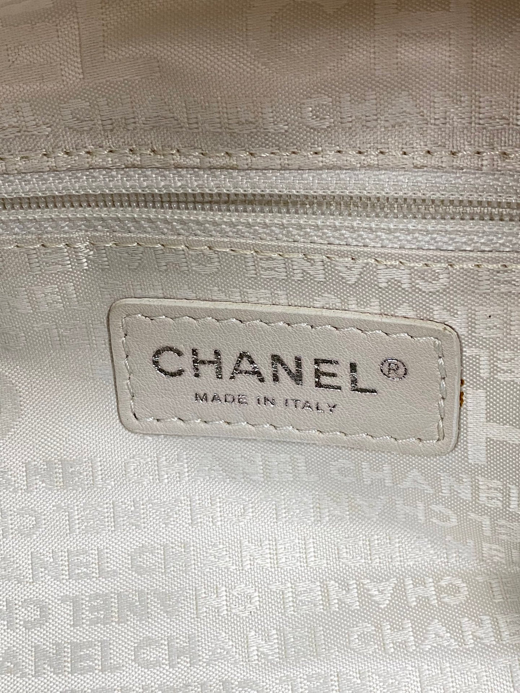 CHANEL Tweed Clover Duffle Handbag