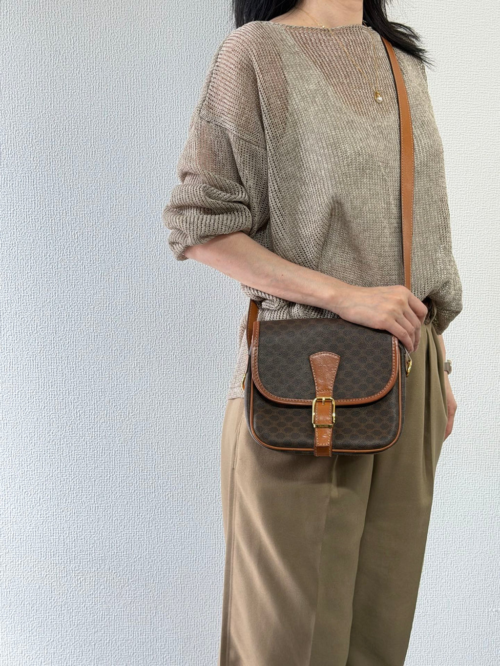 CELINE Macadam Flap Massenger bag