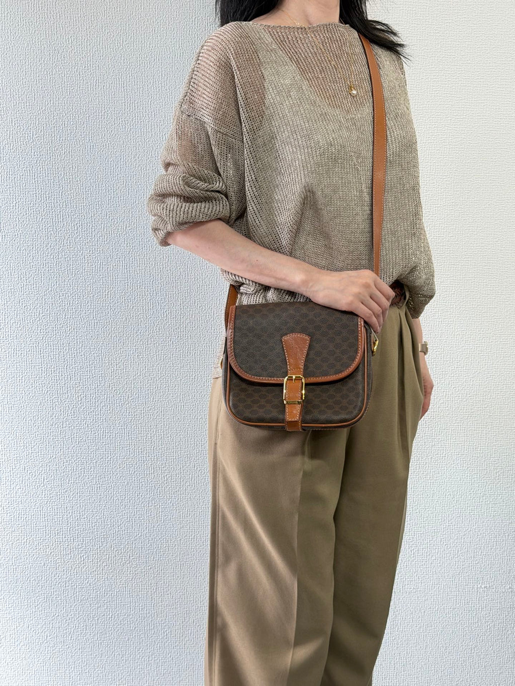 CELINE Macadam Flap Massenger bag