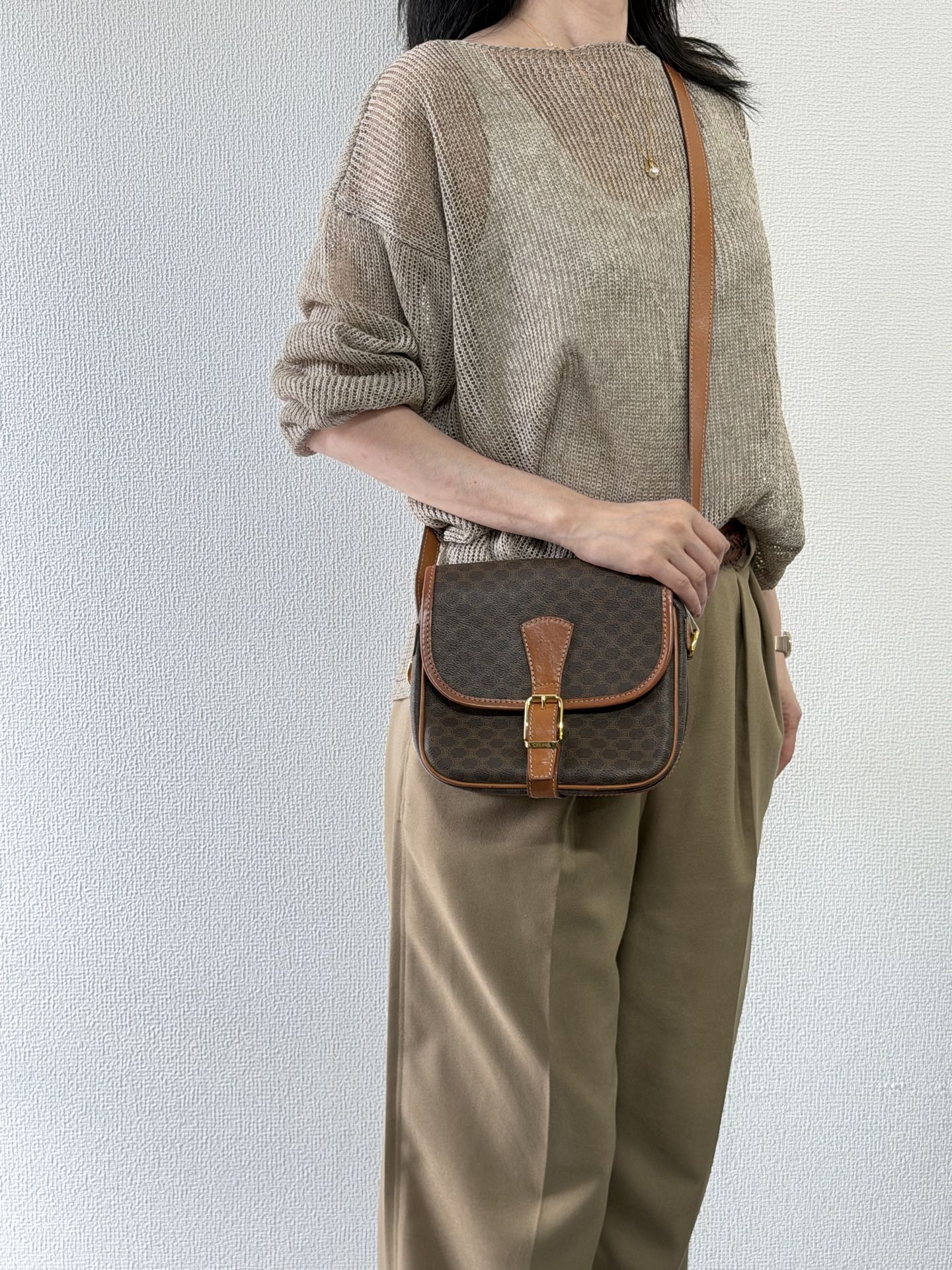 CELINE Macadam Flap Massenger bag