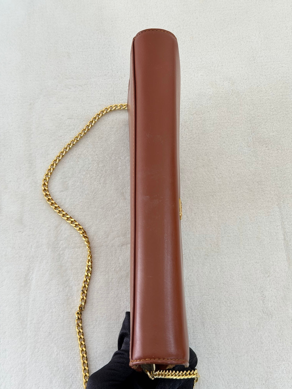 CHRISTIAN DIOR  Brown Flap Chainbag