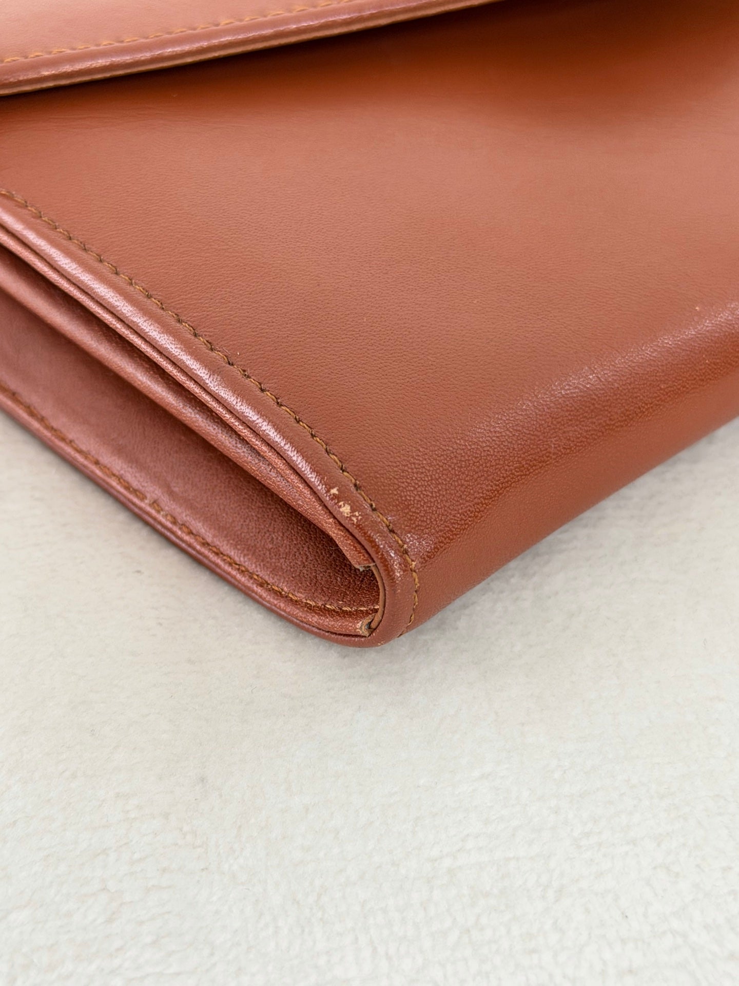 CHRISTIAN DIOR  Brown Flap Chainbag