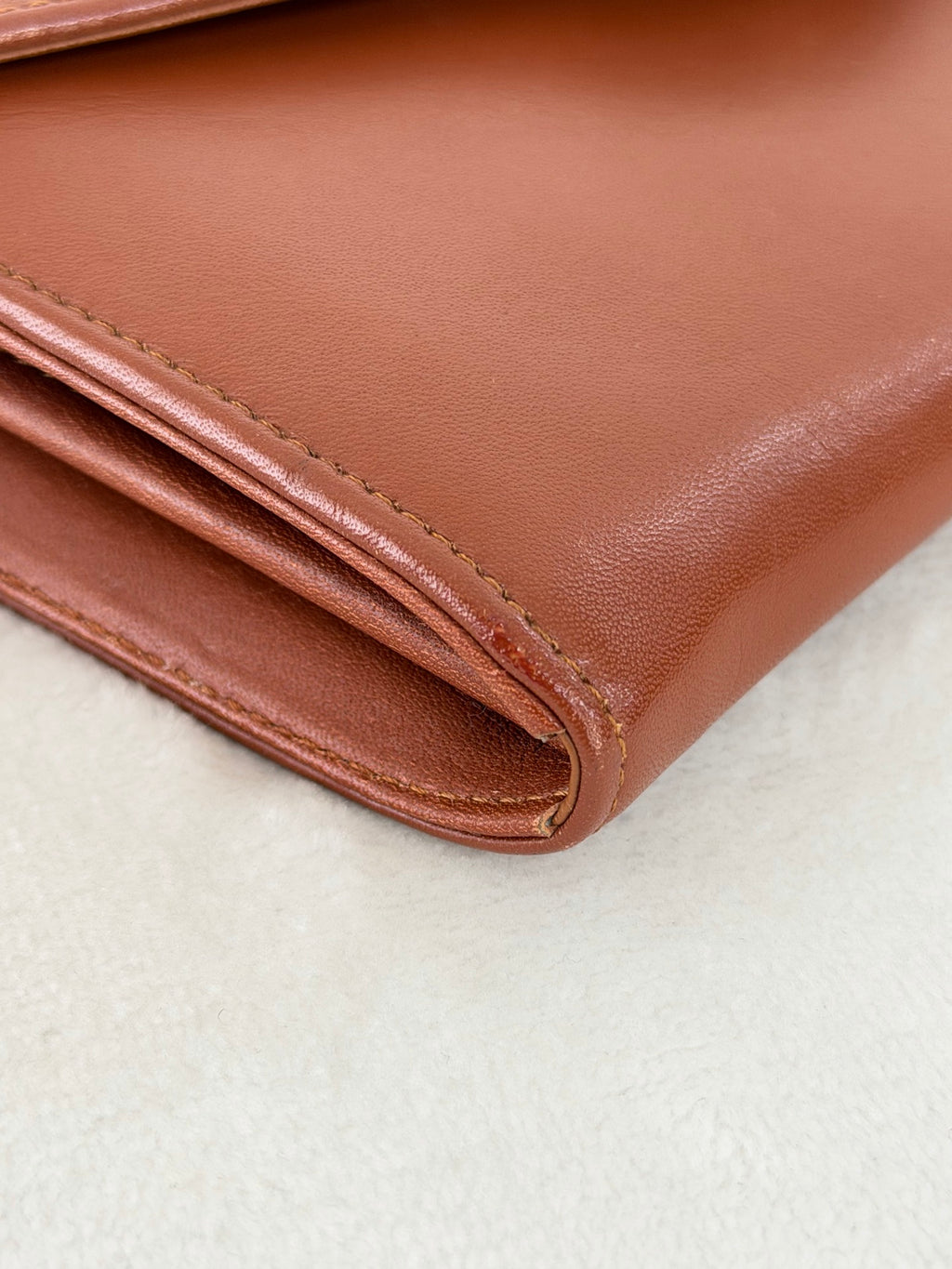 CHRISTIAN DIOR  Brown Flap Chainbag