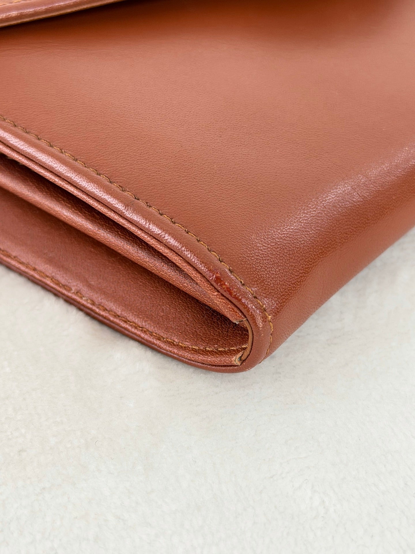 CHRISTIAN DIOR  Brown Flap Chainbag