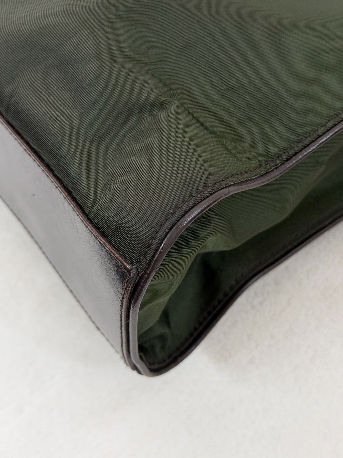 PRADA Nylon Emerald Handbag