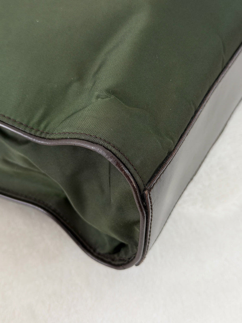 PRADA Nylon Emerald Handbag