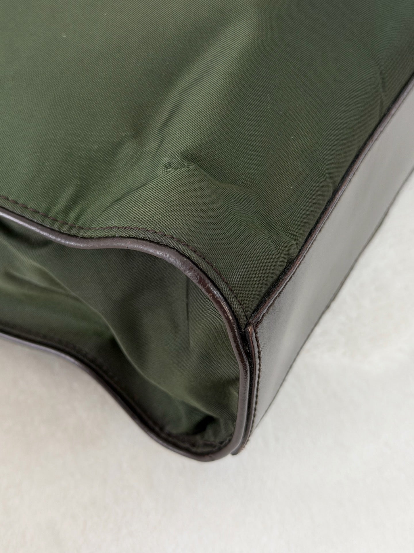 PRADA Nylon Emerald Handbag