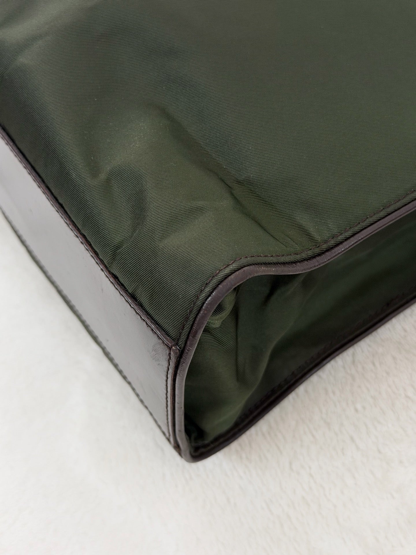 PRADA Nylon Emerald Handbag