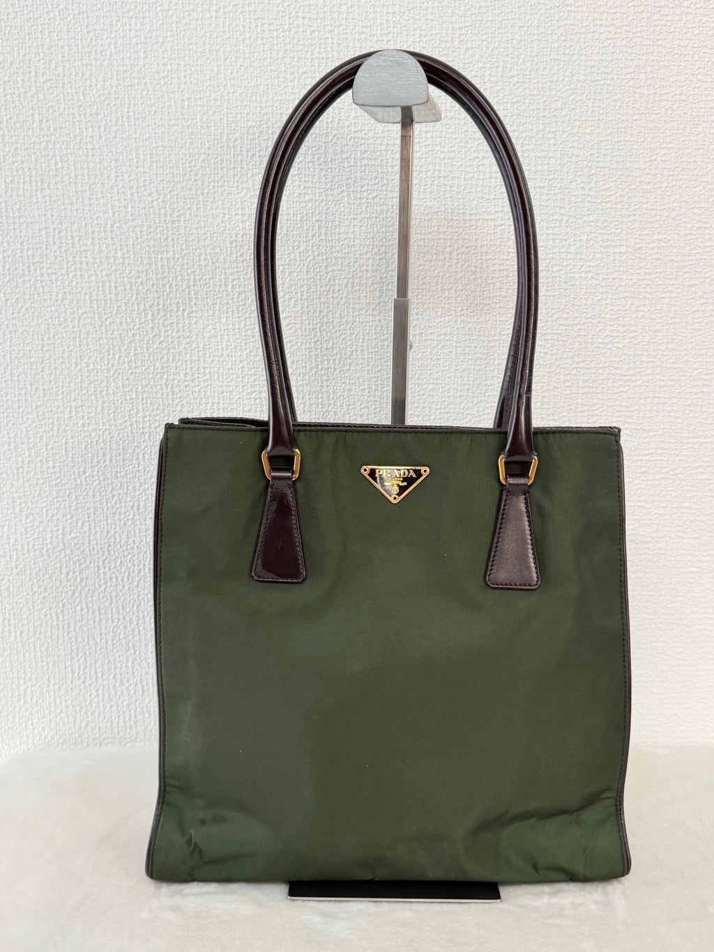PRADA Nylon Emerald Handbag