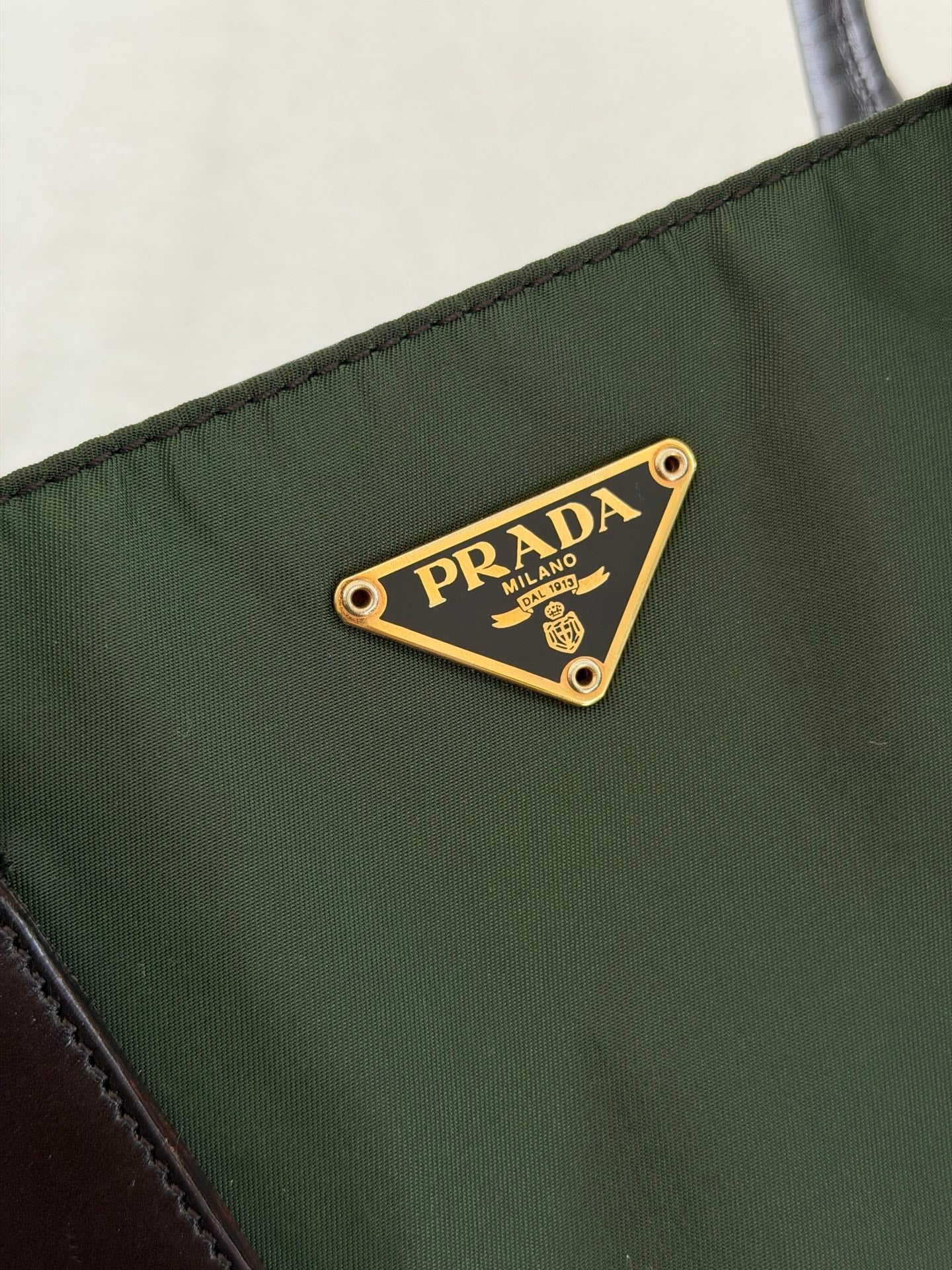 PRADA Nylon Emerald Handbag