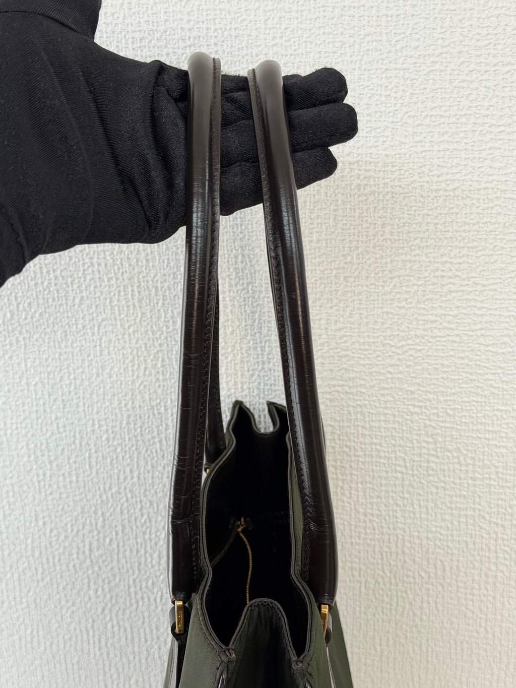 PRADA Nylon Emerald Handbag