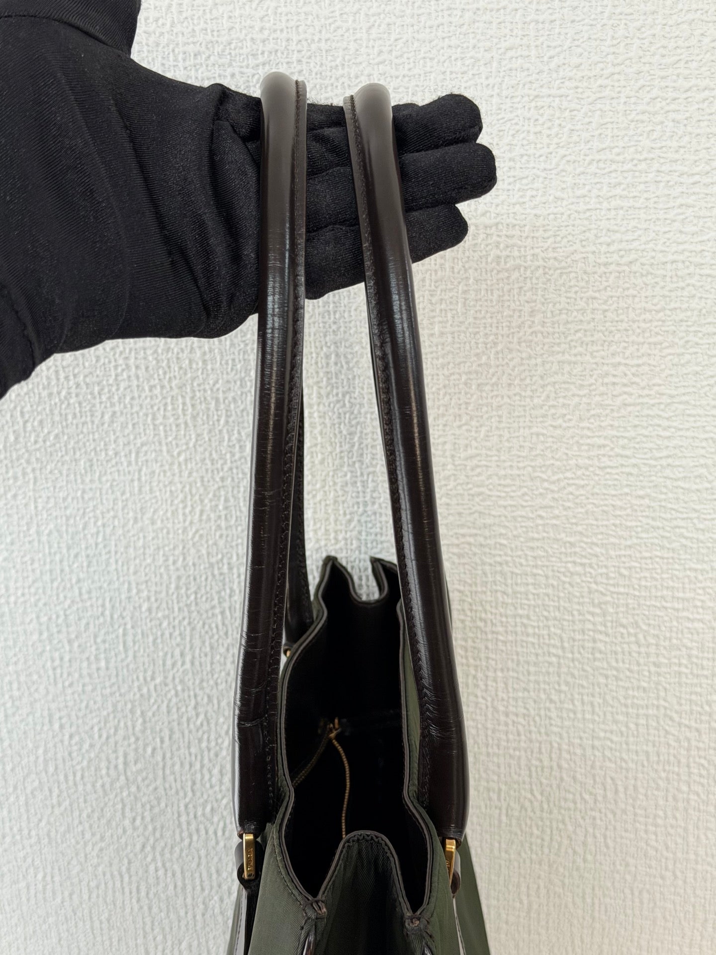 PRADA Nylon Emerald Handbag