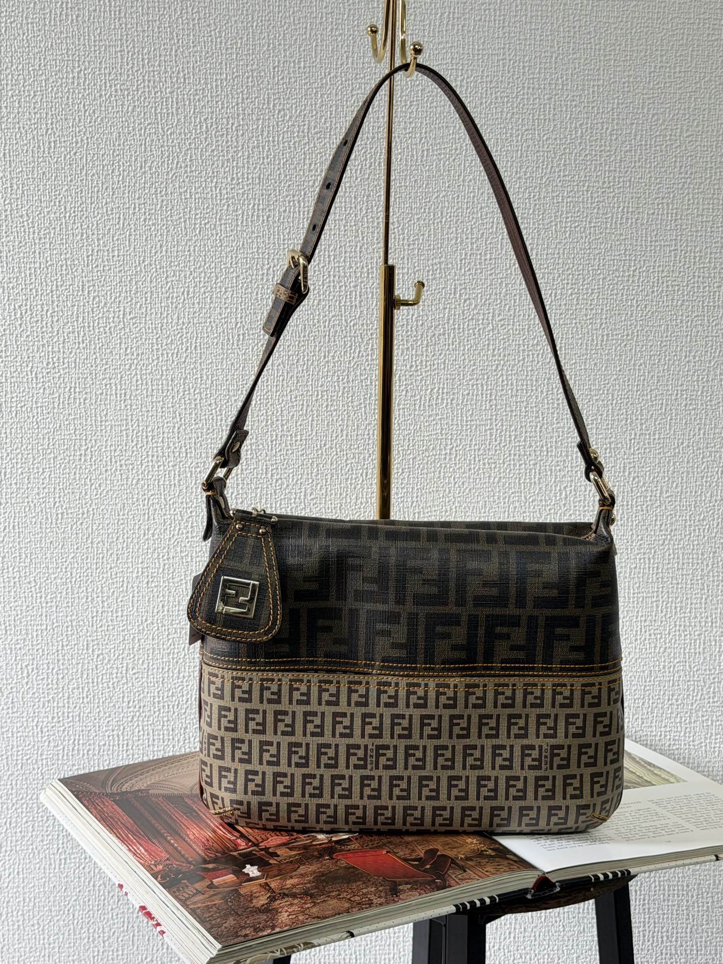 FENDI Zucchino Mixed Totebag