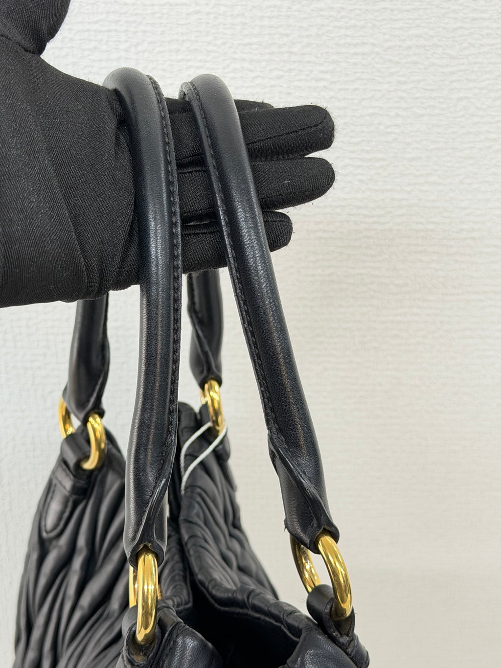 MIUMIU Matelasse Secchiello Bag Black