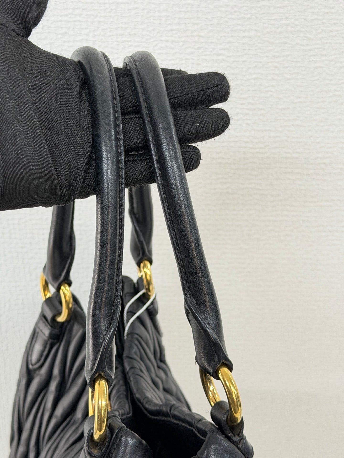 MIUMIU Matelasse Secchiello Bag Black