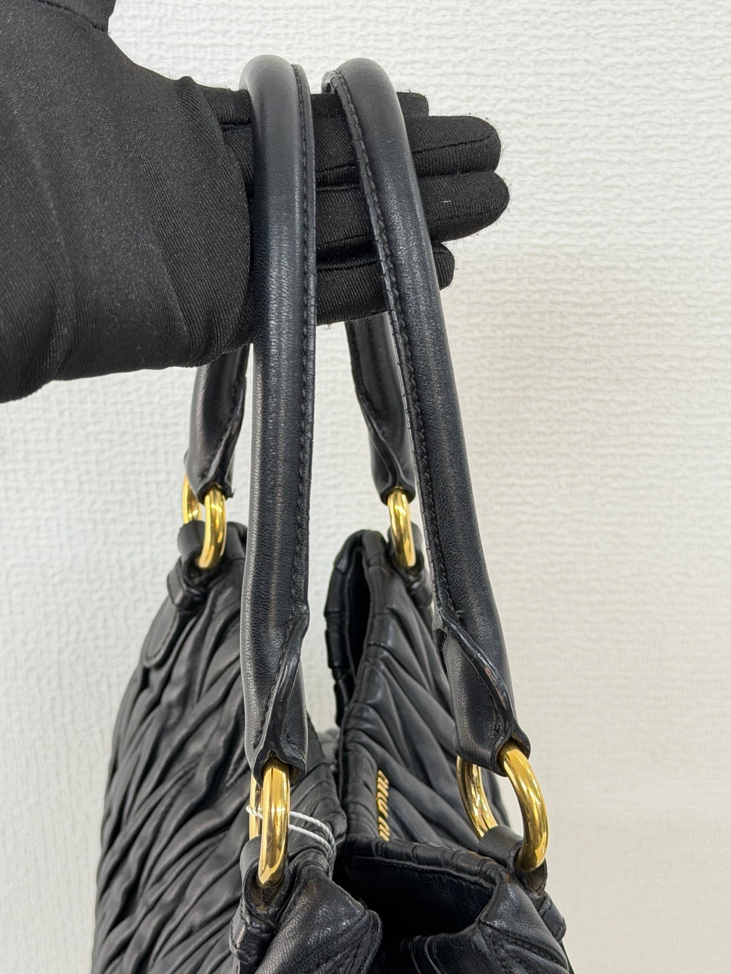 MIUMIU Matelasse Secchiello Bag Black