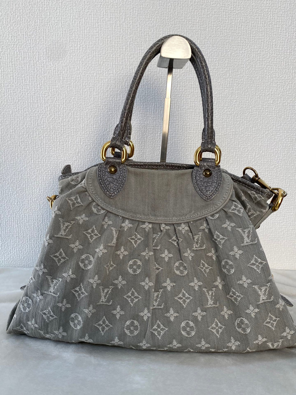 LOUIS VUITTON Monogram Denim 2way Handbag