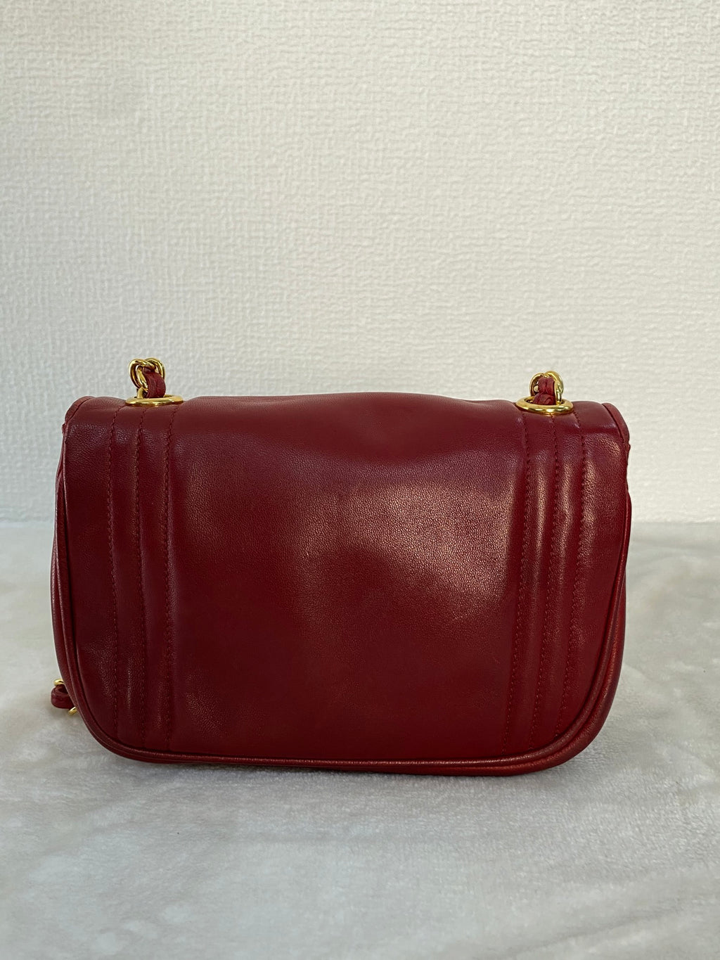 CHANEL Mini CC Chain Flap Bag -Red
