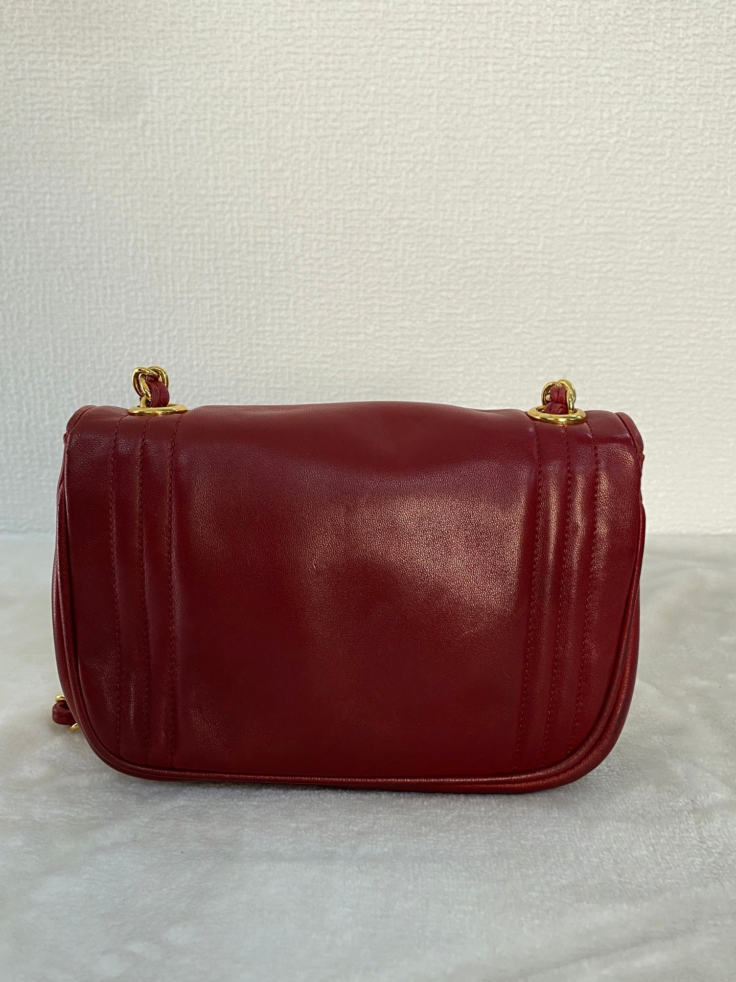 CHANEL Mini CC Chain Flap Bag -Red