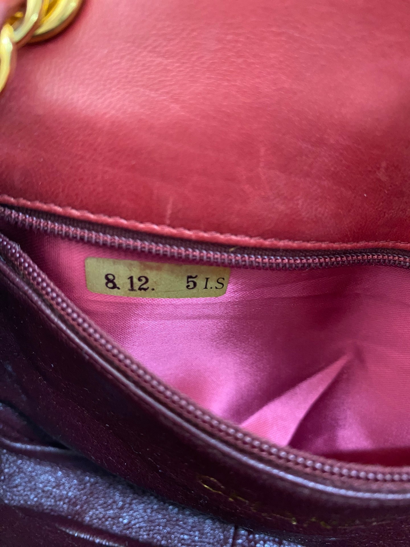 CHANEL Mini CC Chain Flap Bag -Red