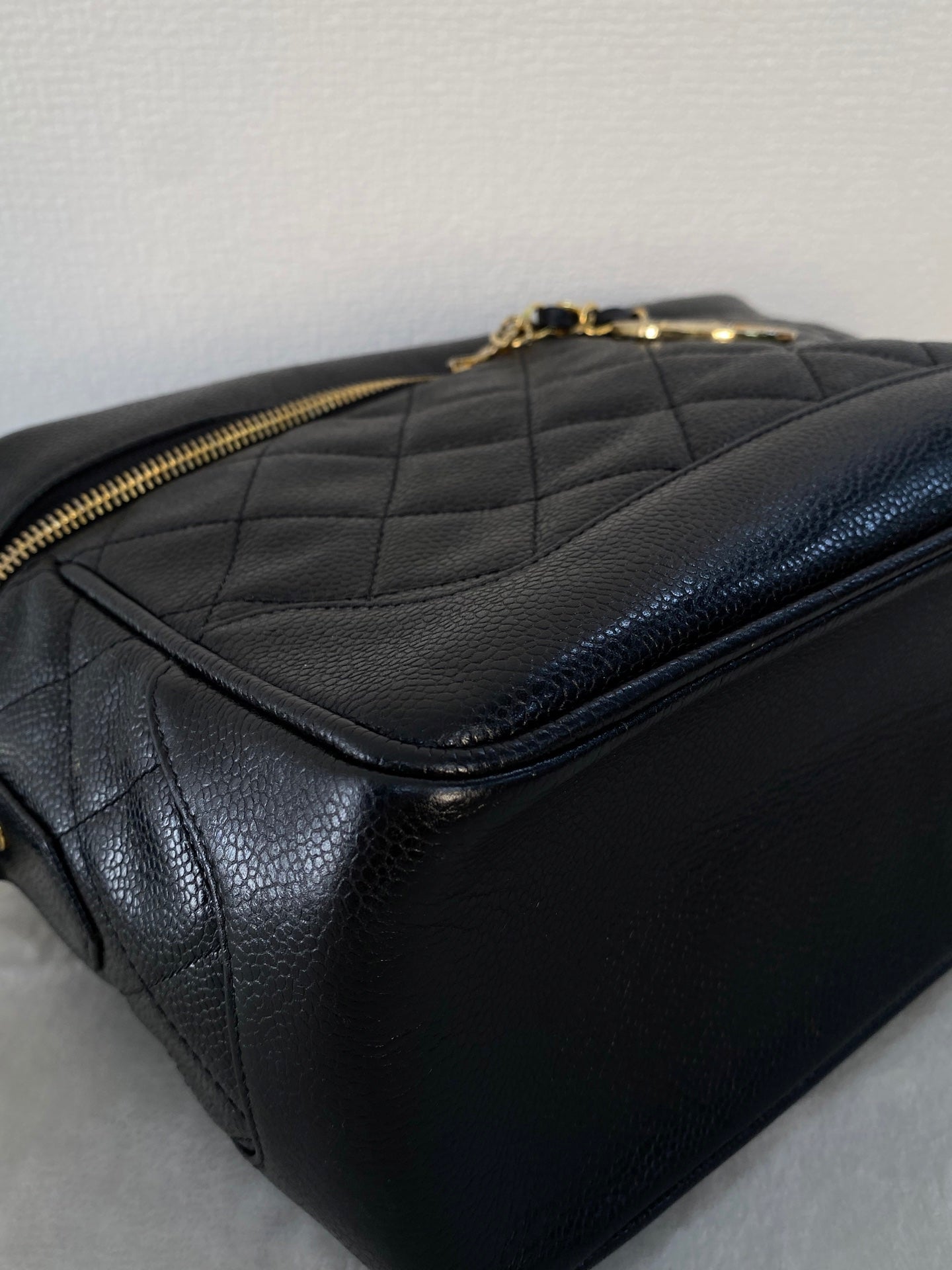CHANEL Double-C  Quilted Vanity Crossbody Bag