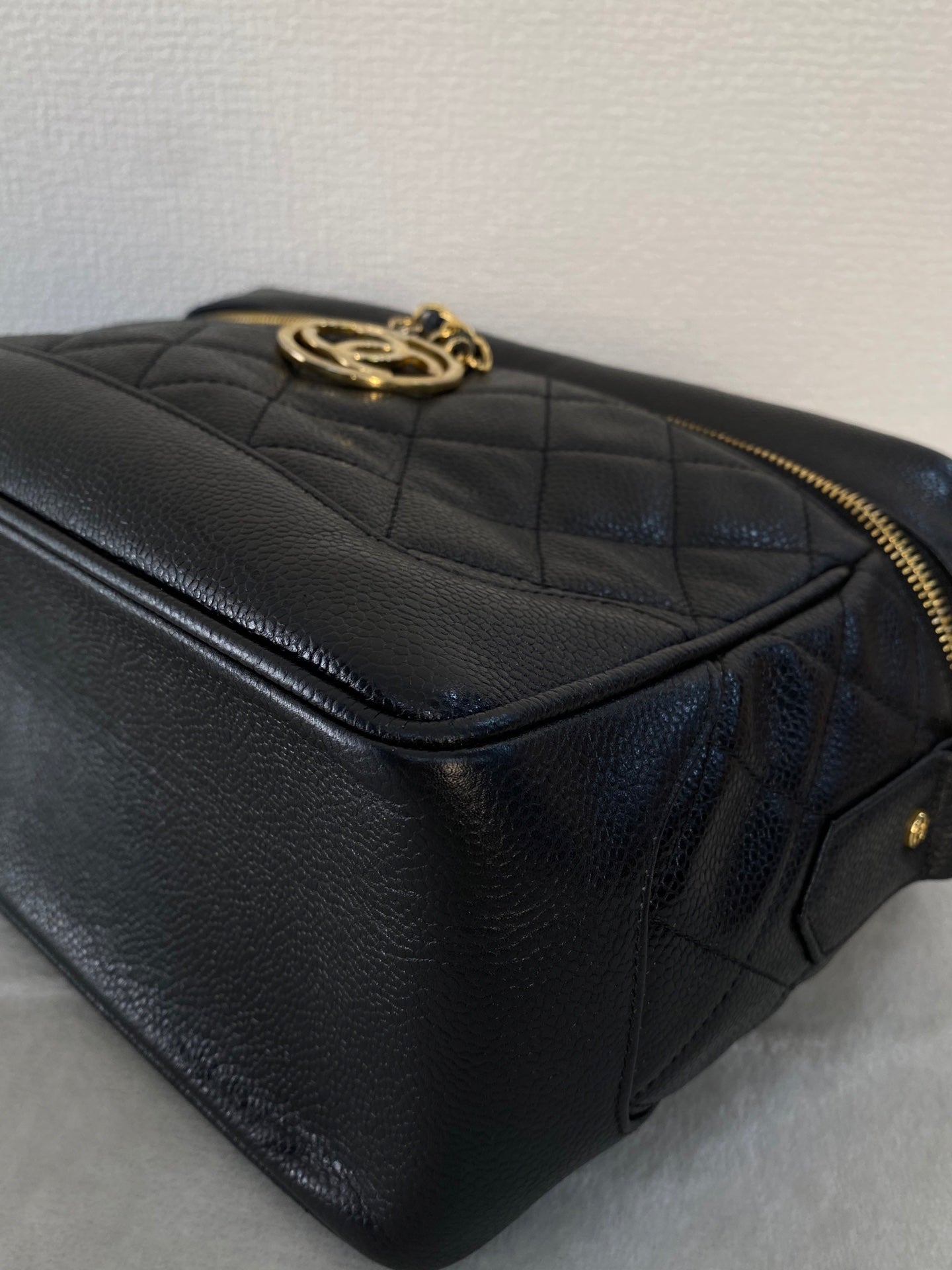 CHANEL Double-C  Quilted Vanity Crossbody Bag