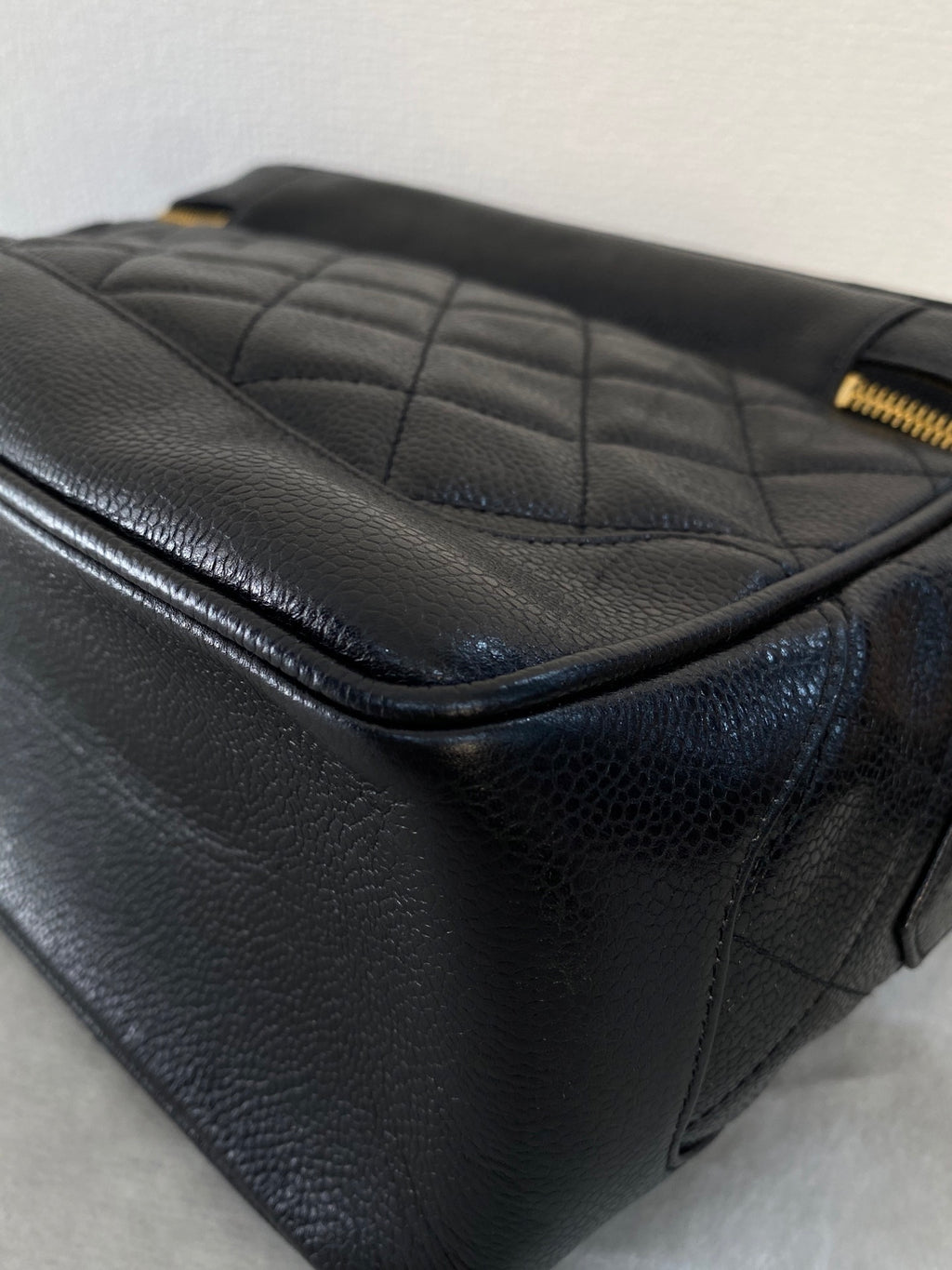 CHANEL Double-C  Quilted Vanity Crossbody Bag