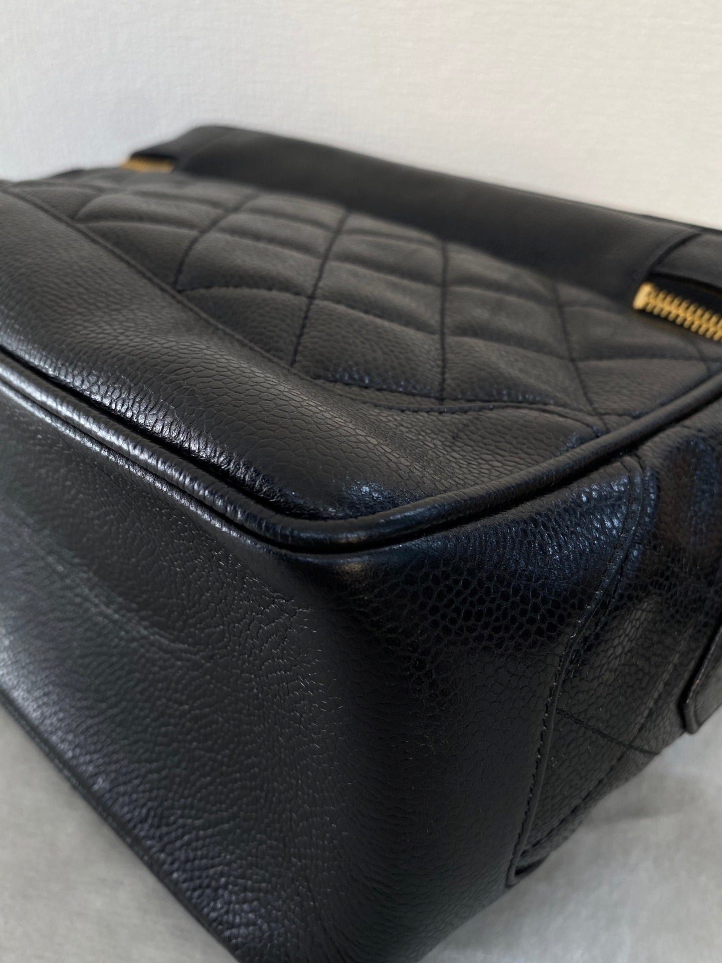 CHANEL Double-C  Quilted Vanity Crossbody Bag