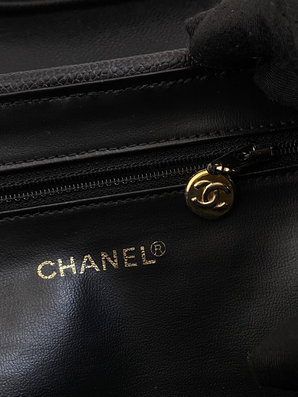 CHANEL Double-C  Quilted Vanity Crossbody Bag