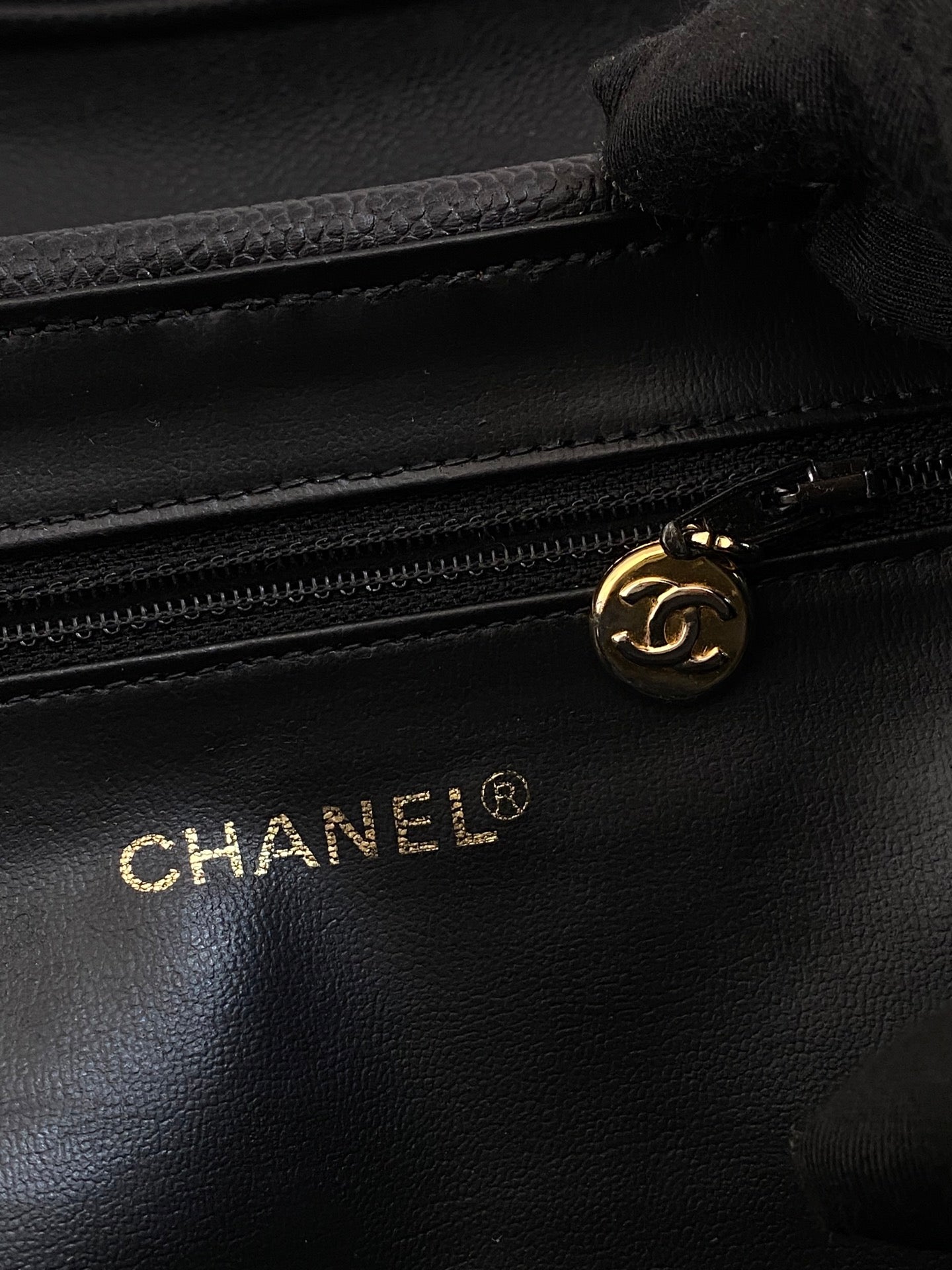 CHANEL Double-C  Quilted Vanity Crossbody Bag