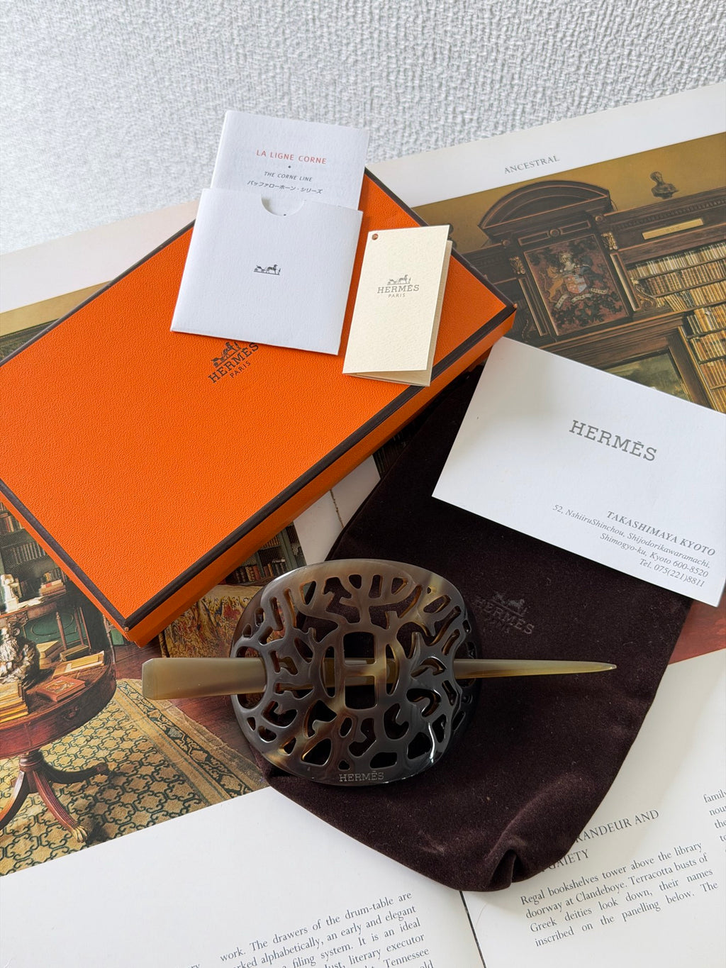 HERMES Buffalo Horn Rocaille