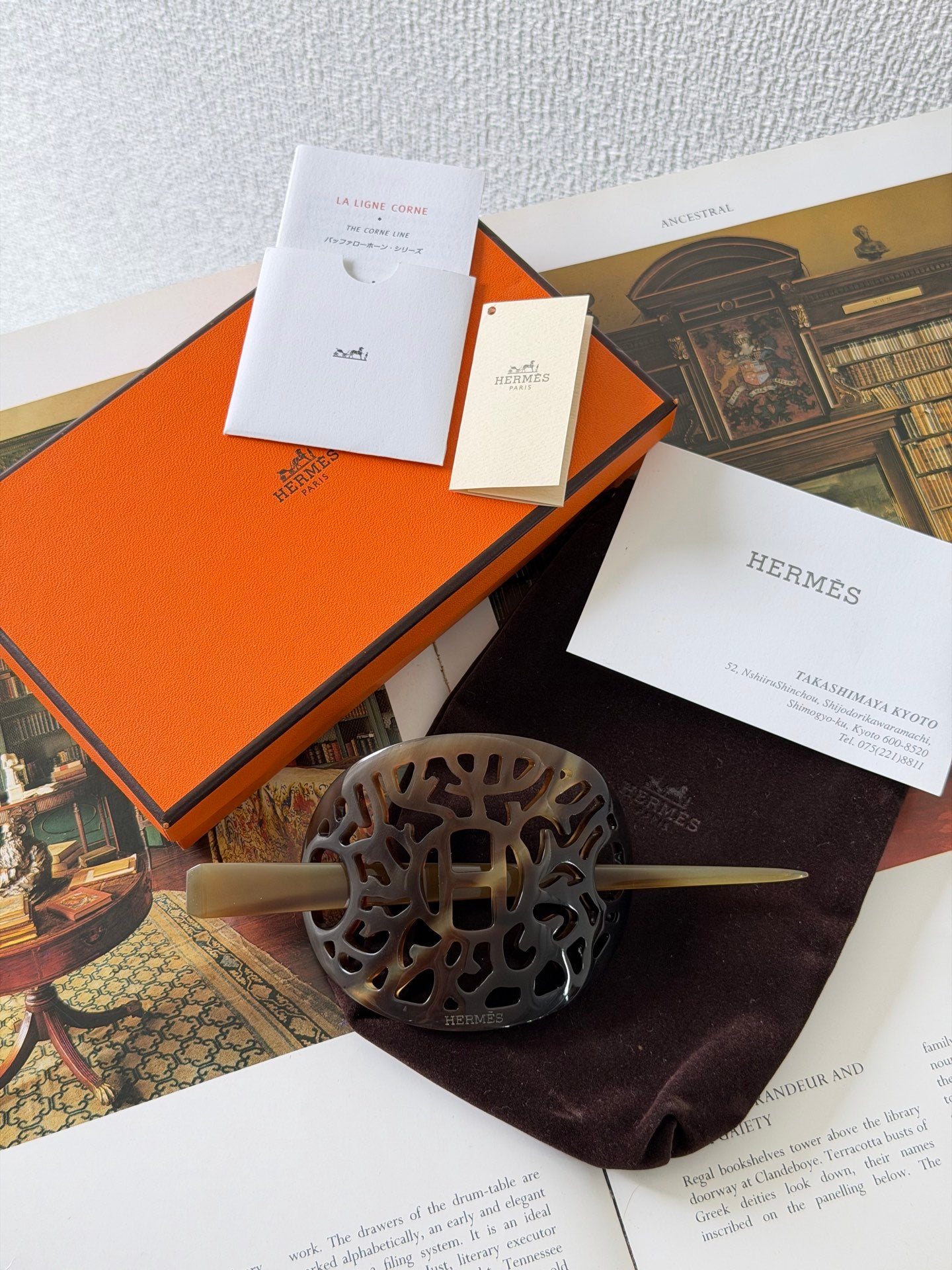 HERMES Buffalo Horn Rocaille