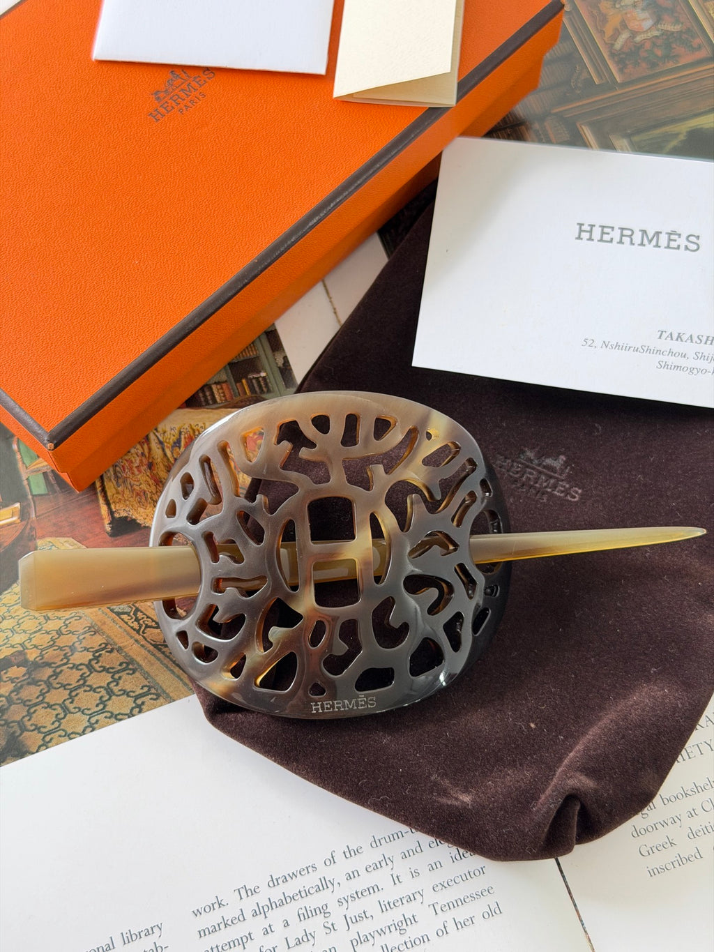 HERMES Buffalo Horn Rocaille