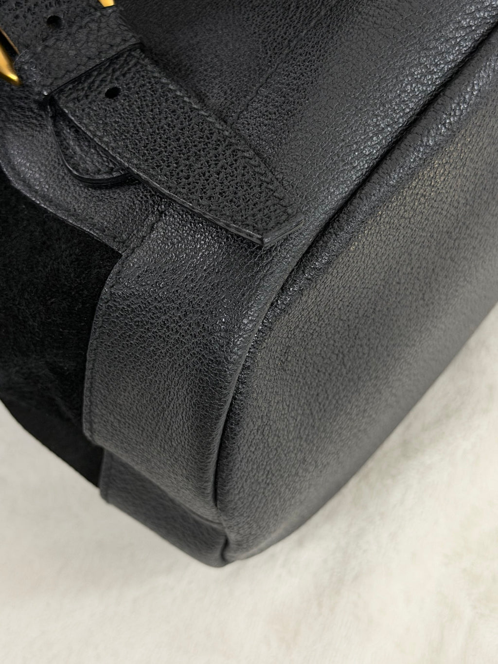 GUCCI Bamboo Suede Backpack