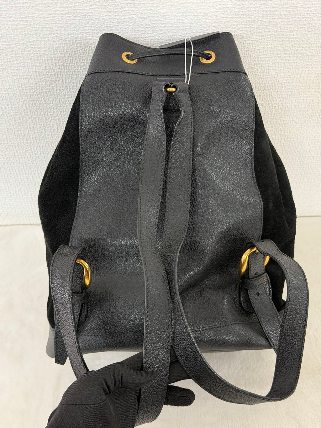 GUCCI Bamboo Suede Backpack
