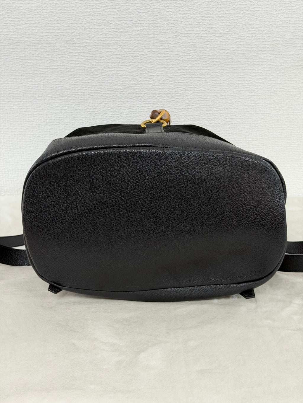 GUCCI Bamboo Suede Backpack