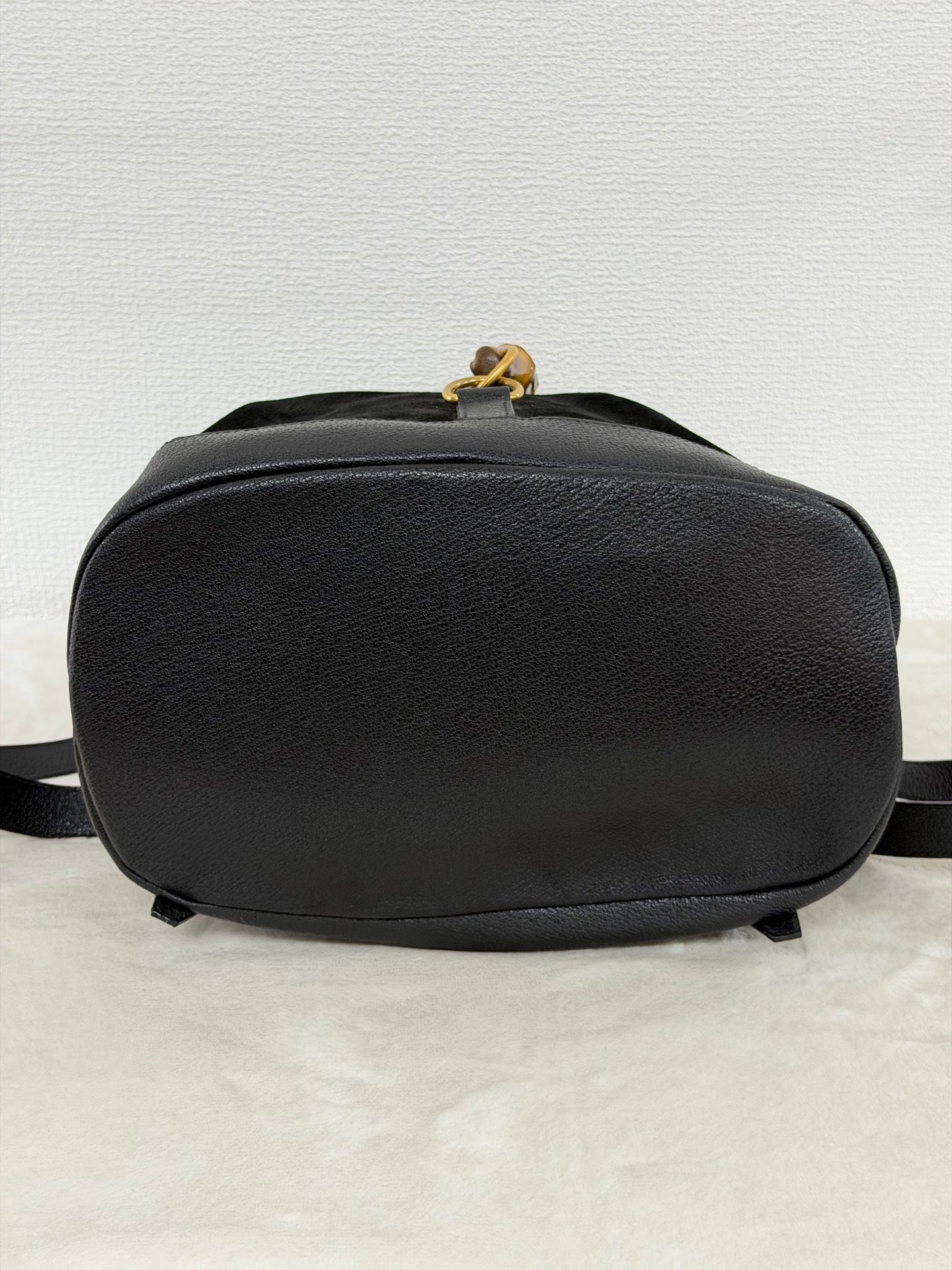 GUCCI Bamboo Suede Backpack