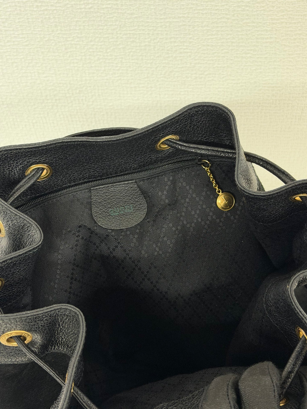 GUCCI Bamboo Suede Backpack
