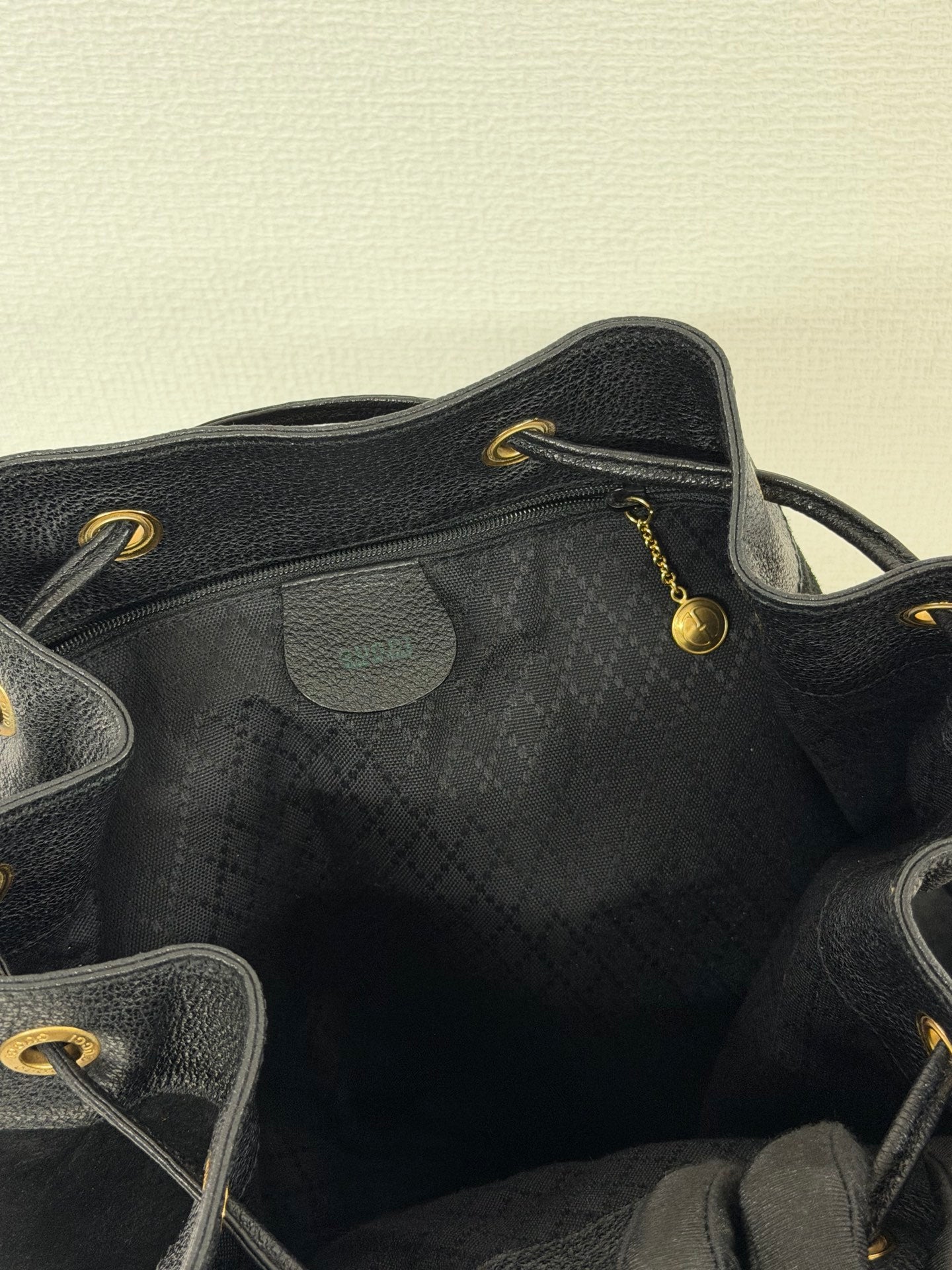 GUCCI Bamboo Suede Backpack