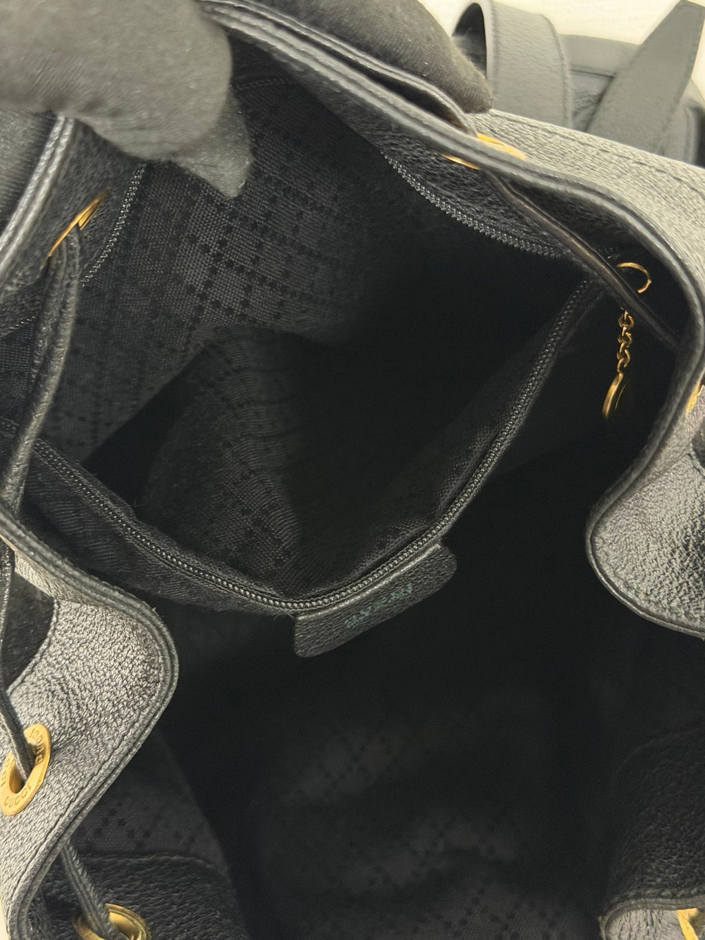 GUCCI Bamboo Suede Backpack