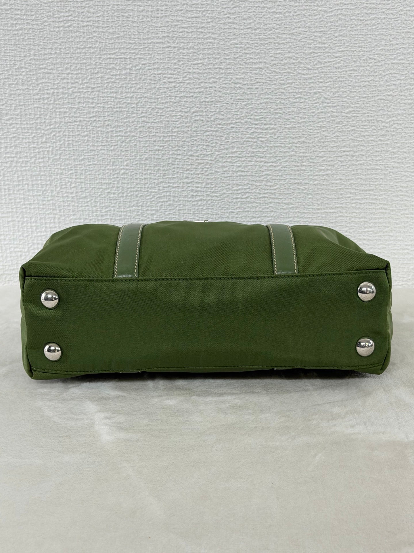 PRADA Nylon Olive Green 2WAY Shoulderbag