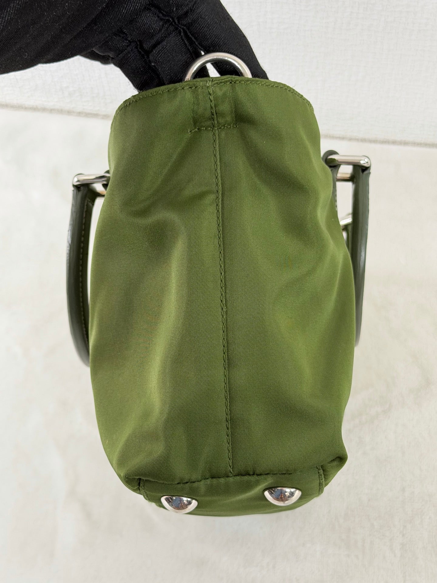 PRADA Nylon Olive Green 2WAY Shoulderbag